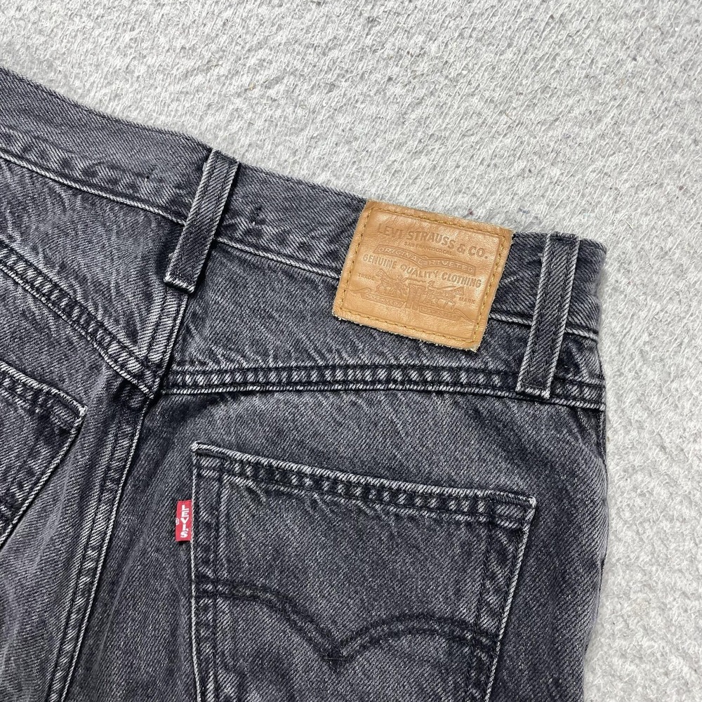 Levis Premium 80s Mom Jeans Womens 26 Charcoal High Rise Relaxed 26x30 Denim - Picture 11 of 12
